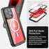 Miimall iPhone 15 Pro Waterproof Case, Built-in Screen Protector, Military Drop Proof, Rugged Cover - Gray