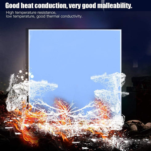 CPU Thermal Pad, 100mm x 100mm x 3mm, Thermal Conductive Silicone Pad for CPU Chip Cooling