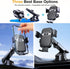 Osswe [2026 3-in-1 100lbs 360 Upgraded Car Phone Mount - Suction Force & Metal Spiral Hook Vent Clip - Military Grade