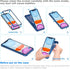 ORETECH iPhone 11 Case with 2 x Tempered Glass Screen Protector, 10 Ft Military Grade Drop Test, Blue