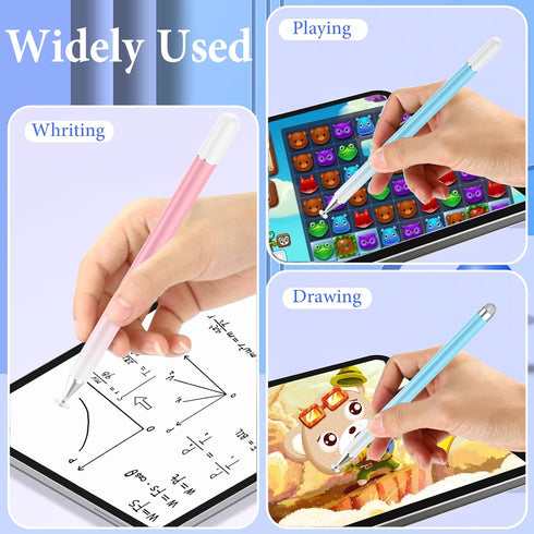 Stylus Pens for Touch Screens, Luntak 2 in 1 Magnetic Disc Stylus Pen for iPad with Magnetic Cap, Compatible with All