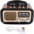 VBESTLIFE MP3 Retro Bluetooth Speaker, Vintage FM AM SW Radio with Old Fashioned Classic Style, Support Solar Charging