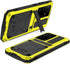 Galaxy S22 Ultra Rugged Case, Metal Bumper with Built-in Screen Protector & Stand, Waterproof Heavy Duty Cover (Yellow)