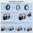 Haoge LH-X51B 2in1 All Metal Ultra-Thin Lens Hood with Adapter Ring Set for Fuji X100VI & FinePix X100V Black
