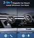 AREDAN for MagSafe Car Mount, 2-in-1 Dashboard & Air Vent Phone Holder, Strong Adhesive, 360° Rotation, Compatible with