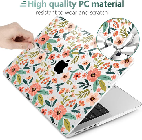 TWOLSKOO Compatible with MacBook Pro 14 inch Case 2023 2022 2021 Release M2 A2779 M1 A2442 with Touch ID, Hard Shell