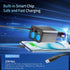 Paiholy 5 in 1 Retractable Car Charger Cigarette Lighter Splitter, 159W Fast Charger with Dual USB Port