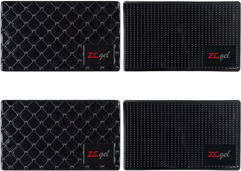 Sticky Dash Pad (4 Pack), Removable and Traceless Car Dashboard Mat with Heat Resistant, Non-Slip Gel Pad (5.9" x 3.5")