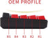 PBT Keycaps 60 Percent, 61 Keycaps OEM Profile Custom Keycaps with Key Puller for Cherry MX Switches
