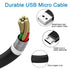 USB Micro Camera Charging Cable for Sony Alpha a6000 a6300 a6400 a6500 a5100 a5000, 5FT