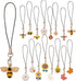 16 Pcs Kawaii Cell Phone Charms, Aesthetic Phone Strap Hanging Pendants for Jewelry Making