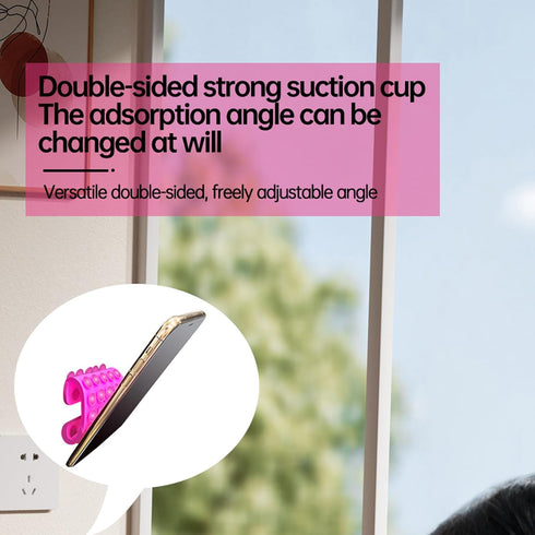 Wisoqu 6PCS Suction Phone Cases, Multicolor, Universal, Non Slip Suction Cup Phone Mount, Strong Grip Holder