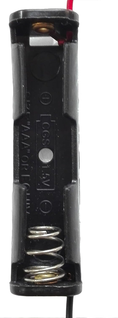 6PCS 1 1.5V 1 1.5V x AAA Battery Spring Clip Black Plastic x AAA Battery Case Holder Box Black Red Wire Leads