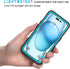 Lanhiem iPhone 15 Case, IP68 Waterproof Dustproof Shockproof with Built-in Screen Protector, Heavy Duty Rugged Cover,