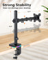 H&C(hcck&Cllassp) 3 13"-27" 17.6lbs, 75x75mm 100x100mm, RGB Single Monitor Stand, Monitor Arm with USB Ports, Charging