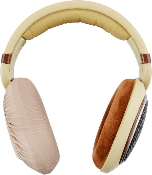Geekria 2 Pairs Flex Fabric Headphone Covers - Washable & Stretchable Sanitary Protectors for Over-Ear Headsets