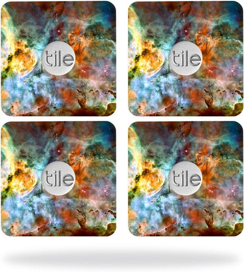 MightySkins Skin Compatible with Tile Slim Key Finder (4 Pack) Wrap Cover Sticker Skins Space Cloud