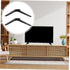 VOSAREA Sturdy TV Base Stand Replacement - Sleek Design for Home Use