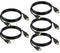 Vorothin HDMI Cable 6 FT 5-Pack, 4K HDMI TV Cable 6FT, Shielded HDMI