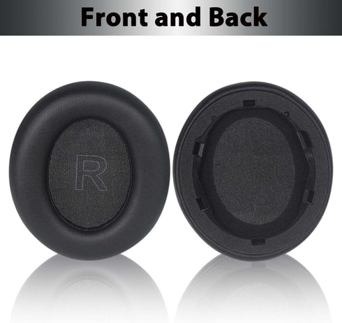 Adhiper Q30 Ear Pads for Anker Soundcore Life Q30 & Q35 Headphones, Soft Memory Foam & Protein Leather (Black)