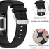 Silicone Sport Band Compatible with Fitbit Charge 6/Charge 5, Soft Silicone Strap with Shatter-Resistant Protective Case