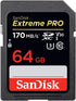 SanDisk Extreme Pro 64GB SDXC Card for Canon EOS R6, R5 Camera Class 10 (SDSDXXY-064G-GN4IN) Bundle with Reader