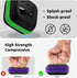 MOLOVA 2Pack Square Earbud Case with Carabiner, Portable EVA Storage Bag for Earphone, Earbud, Earpieces, SD Card