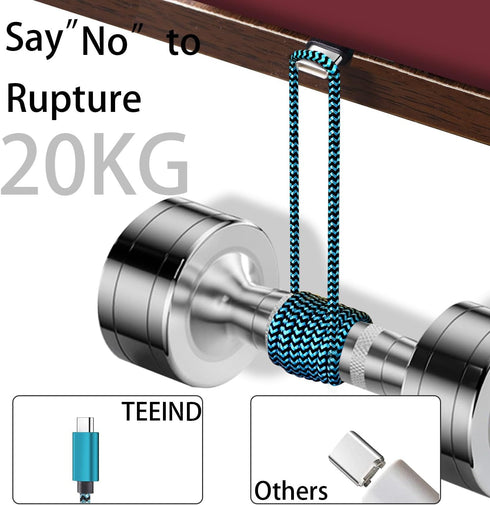USB C Cable, Tpc002 3 Pack (6Ft/1.8M 60W) Nylon Braided Cord Compatible with iPhone 15 and MacBook