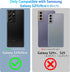 Anqrp Galaxy S21 Ultra Case 5G, 360° Metal Ring Military Grade Protection Phone Case with Heat Dissipation, Silver