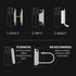 Fuse Reel The Side Kick Collapsible Charger Organizer and Travel Accessory,Usb-c, Compatible with MacBook and PC
