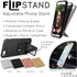 Flip Stand Adjustable Phone Stand & Grip with Compact Mirror, Compatible with Magnet Car Mount, Silver