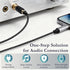 Brvlsoc 1/4" (6-Pack) 6.35mm RCA to Audio Adapter Mono Male Plug to RCA Female Connector, Gold-Plated Audio Jack
