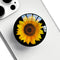 Ksadiye Translucent Clear Phone Grip with Expanding Kickstand,Cell Phone Collapsible Stand Sunflower Flower