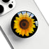 Ksadiye Translucent Clear Phone Grip with Expanding Kickstand,Cell Phone Collapsible Stand Sunflower Flower