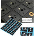 120pcs Mechanical Keyboard Shaft Pads, 1.65 x 1.55cm Poron Switch Pad, Compatible with Cherry MX & Gateron, Black