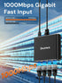 dockteck 1 4 1000Mbps, 1 4 RJ45 Cat5/5e/6/7/8 Ethernet Splitter to Internet Cable Splitter in Out High Speed Switch