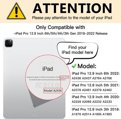 12.9 M1 M2 2022 2021 2018, 12.9" 6th 5th 4th 3rd, FILMEXT Magnetic iPad Pro Privacy Screen Protector Removable