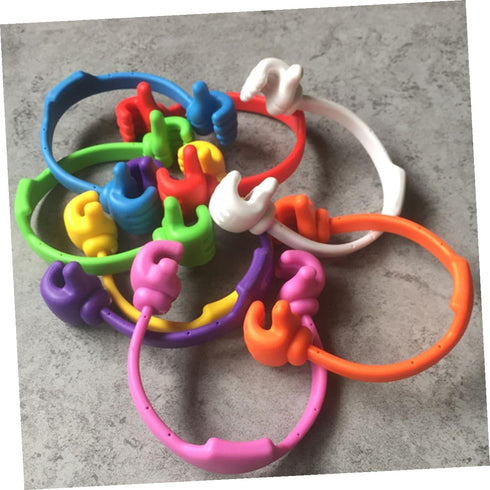 Homoyoyo 2pcs Thumbs Gesture Phone Holder Portable Desktop Phone Stand Flexible Cellphone Rack for Home Office Desks