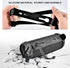 Silicone Case for JBL FLIP 6, Waterproof Portable Bluetooth Speaker Cover with Shoulder Strap and Carabiner - Black