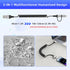 USB to USB-C and Lightning Cable 2 in 1 Coiled Cable, MFi & 3A Fast Charge & Data Sync for iPhone/Android