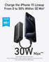 Anker Nano Power Bank, 10,000mAh Portable Charger with Built-In USB-C Cable, 30W Max Output for iPhone 16/15 Series,