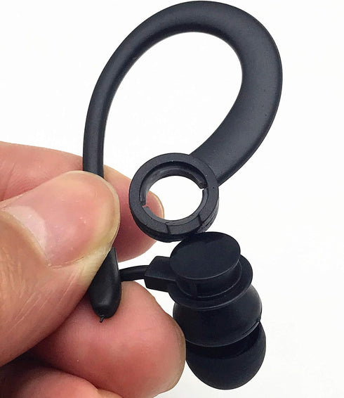 Single Side Earphone: In-Ear Stereo to Mono Earbuds, 3.5mm Plug, Ear Hook Earpiece, Compatible with Android & MP3