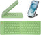 Mini Foldable Bluetooth Keyboard, Portable Wireless Full Size Keyboard (Sync Up to 3 Devices), Ultra-Slim Aluminum