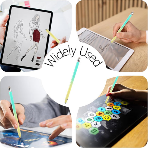 IANFAN 6 2 1 Pcs Stylus Pens for Touch Screens, Tablet Pens with Precision Double Fiber Tips Sensitive in Stylus Pen