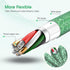 Coil iPhone Charger Cable USB A to Lightning Cord (2ft to 8ft) Mfi Certified CarPlay Right Angle