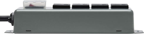 TRIPP LITE UL603CB-6 Waber Industrial Power Strip, 4 Outlet, 6' Cord, Black, Locking Switch Cover