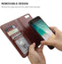 Bocasal for iPhone SE (2022)/SE (2020)/8/7 Wallet Case | Card Holder PU Leather Magnetic Detachable Flip Cover