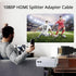 Marmoin 1 2 1 2 1080P HDMI Cable Splitter in Out HDMI Adapter Cable HDMI Male to Dual Female to Way, Support Two The