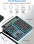 Tioleje 2-IN-1 34-Key Accounting 2in1 Rechargeable Bluetooth Number Pad with Display Calculator - Wireless & Wired