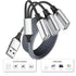 6.6Ft Long USB Cable, USB Extension Cable 1 Male to 3 Female USB Adapter Compatible with Webcam, Camera, Phone, USB hub, Mouse, Keyboard, Printer, Hard Drive, Headset, Xbox